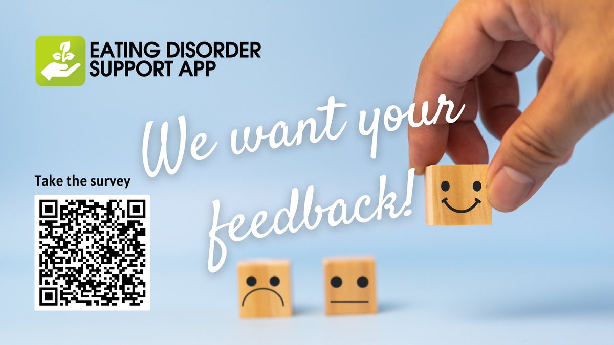 Have you used the Eating Disorder Support App? If so, we'd love to hear your feedback. 
Short survey 👉 tinyurl.com/2s3esxun 
App download 👉 tinyurl.com/y3afr85t 
#EatingDisorder #Anorexia #BingeEatingDisorder #Bulimia #EDRecovery #ednos
@BristolHealthP @SWEDAUK @BNSSG_ICB