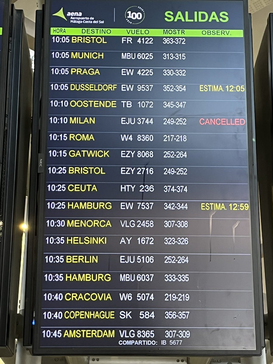 JosAJ2's tweet photo. Alude @easyJet mal tiempo sin acreditación  en Milán cuando otros vuelos mismos día y horas aproximadas diferentes compañías no cancelan. @aena @AesaSpain @consumidores @mincoturgob Reclamamos según su propio protocolo y rehusa compensación 📣 
#Easyjetdevergüenza https://t.co/4qqRis7Qj5