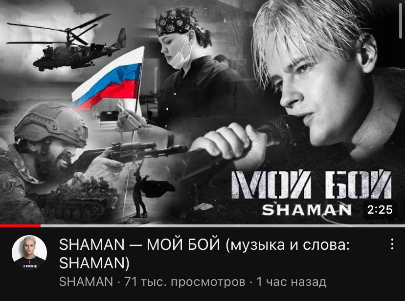 Я начинаю думать, что Шаман тролль пожирнее многих. Нельзя же выпустить трек с настолько гейским и одновременно нацистским названием (мой бой, это буквально перевод mein kampf)