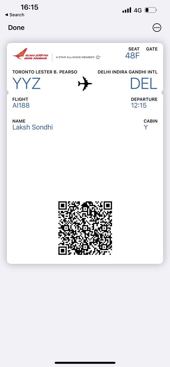 lakshh7's tweet photo. @airindia My Date of Travel was 25th May 2023. Attached is a screenshot of my boarding pass. 

I am already getting anxious about my return flight to Toronto on the 27th of July, 2023. I hope I don’t have to experience the same in another long haul flight. https://t.co/baAbJZMMUX