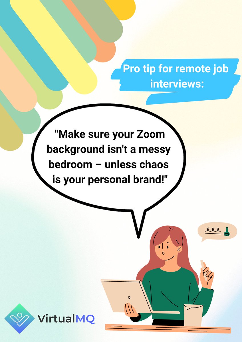 VirtualMq's tweet photo. #remotework #ProTip #RemoteInterviews #VirtualProfessional #VirtualMQ https://t.co/5TGWd2lPGi