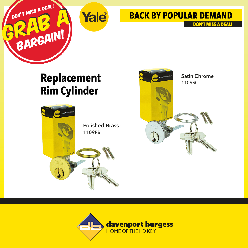 davenportburges's tweet photo. Don't miss out! Grab a bargain on Yale nightlatches, rim cylinders & the Value Compact Safe.
Check our news page for full info: https://t.co/bMV2p5lN67
#new #latest #deal #yale #safe #nightlatch #rim #cylinder #bargain #deals #product #offer #accessories #HD #keys #keyexperts https://t.co/Vsq9pT3Tuy