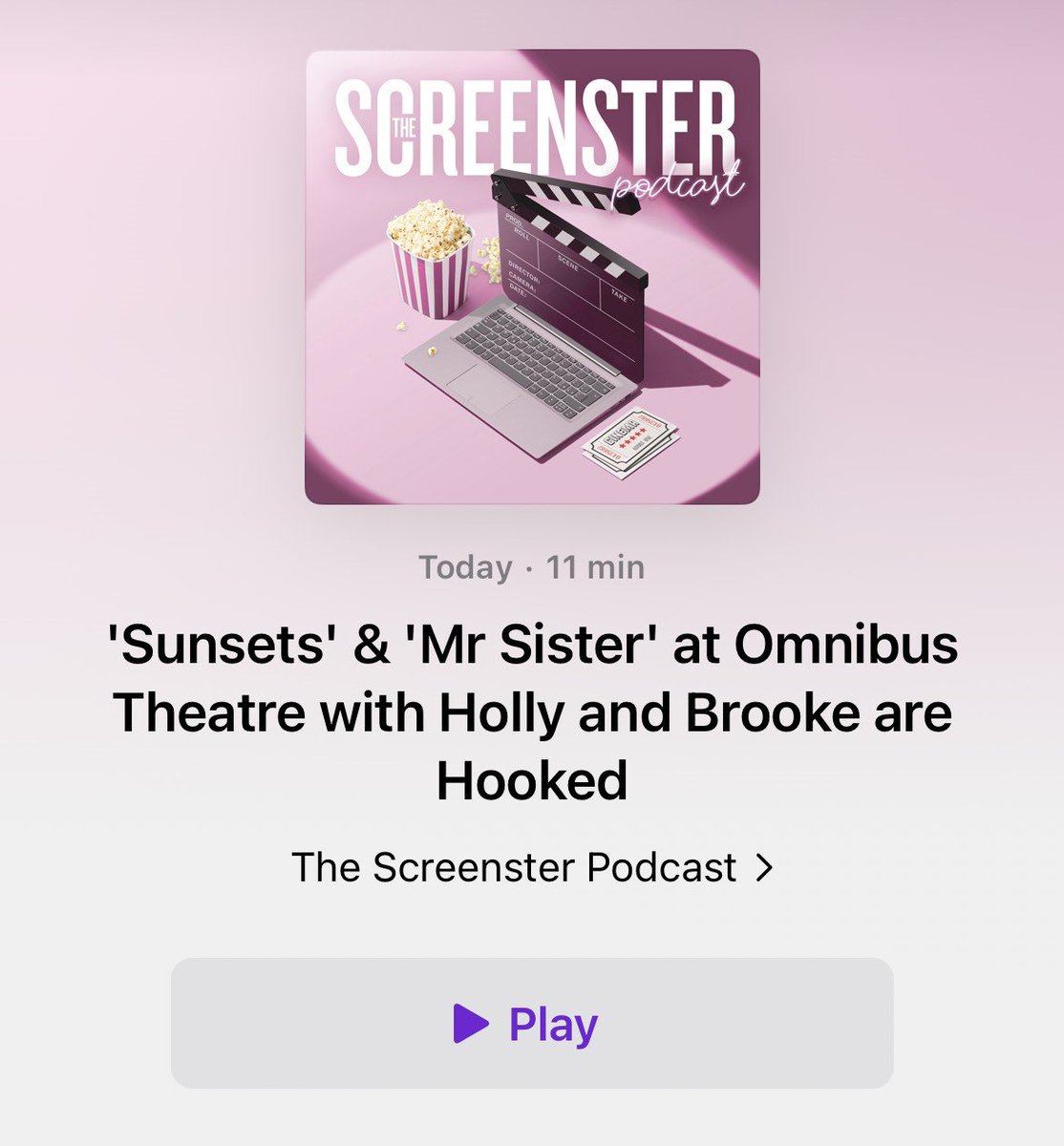 OmnibusTheatre's tweet photo. **NEW EPISODE of #SCREENSTER Podcast 🎤**
@Georgie_Grier chats to @hollyandbrooke about all things @EdFringe as part of our #EdPreviews2023 season https://t.co/SUn2mgs9Tx
Catch MR SISTER and SUNSETS tonight at 7PM & 8:30PM 🎟️ https://t.co/EujNiyMd8s https://t.co/gNC5GGn7TU