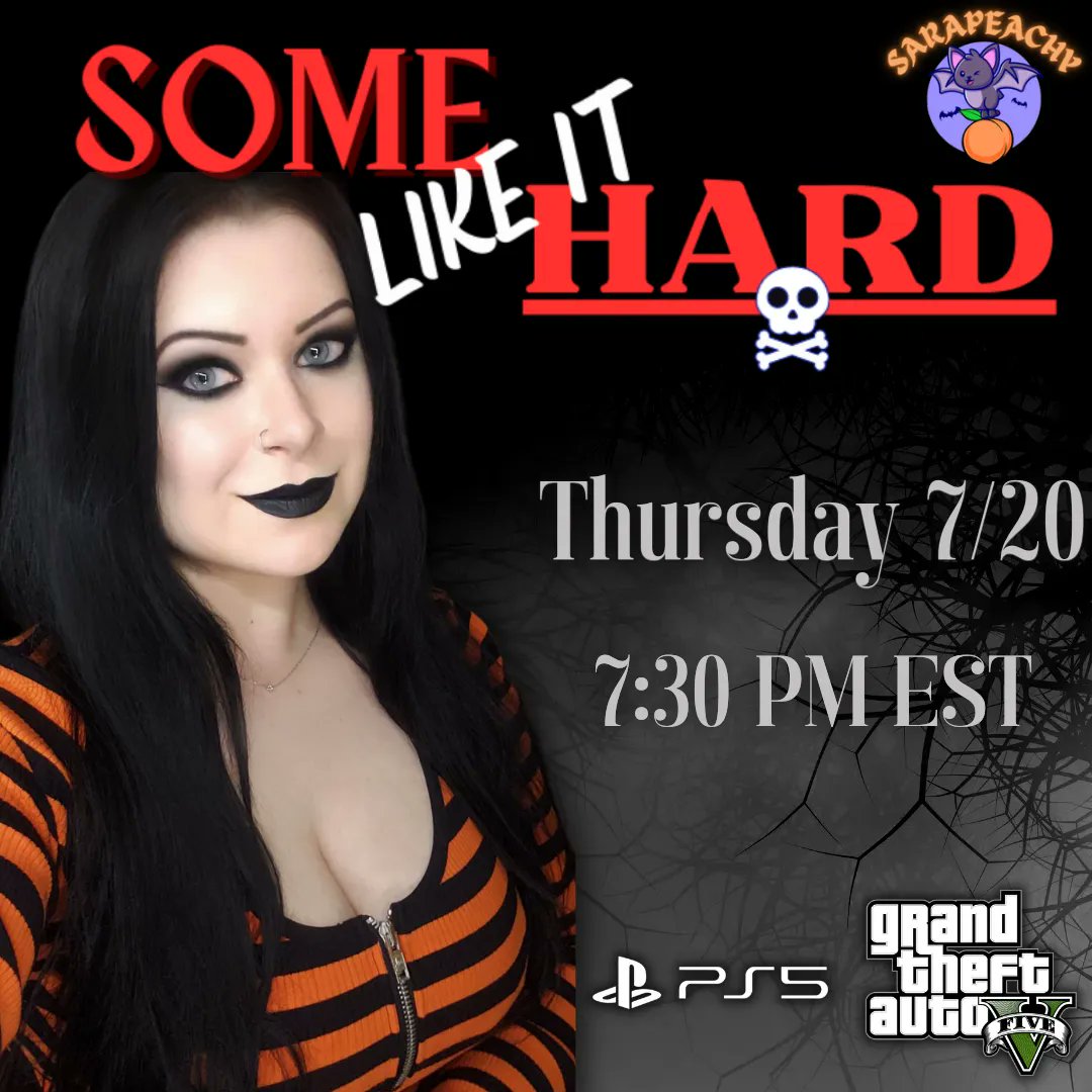 SaraPeachy's tweet photo. Come join me tonight for my weekly GTA Online event:  Some Like It Hard ☠ Live streaming TONIGHT on YT @ 7:30 pm EST (link in bio)
Features incredible custom jobs from our talented GTA Online community

PS5🍑

#GTA5 #GTAV #GTAOnline #rockstargames #gaming #girlgamer #livestream https://t.co/HakepVWHNz