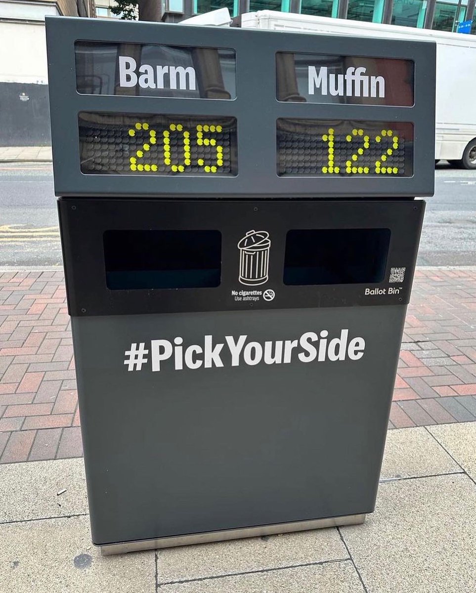 You’ve heard of #Barbenheimer, but how about BarBINheimer?
#PickYourSide with the Big Ballot Bins, our new litter-busting campaign inspired by our original voting ashtray #ballotbin. The solar-powered counter shows votes to spark debate, and they're already racking up hundreds!