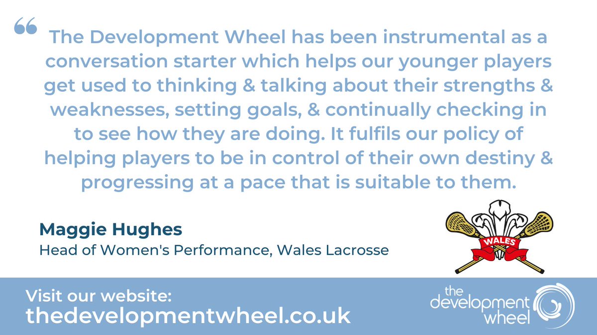 CreateDevWheel's tweet photo. #TheDevelopmentWheel helps 'players get used to thinking & talking about their strengths & weaknesses' & 'setting goals'. It supports them to progress 'at a pace that is suitable to them'.
Read the full customer story: https://t.co/hZyJWVCWy5
#development #coaching #learning https://t.co/2Z91fx3eQL