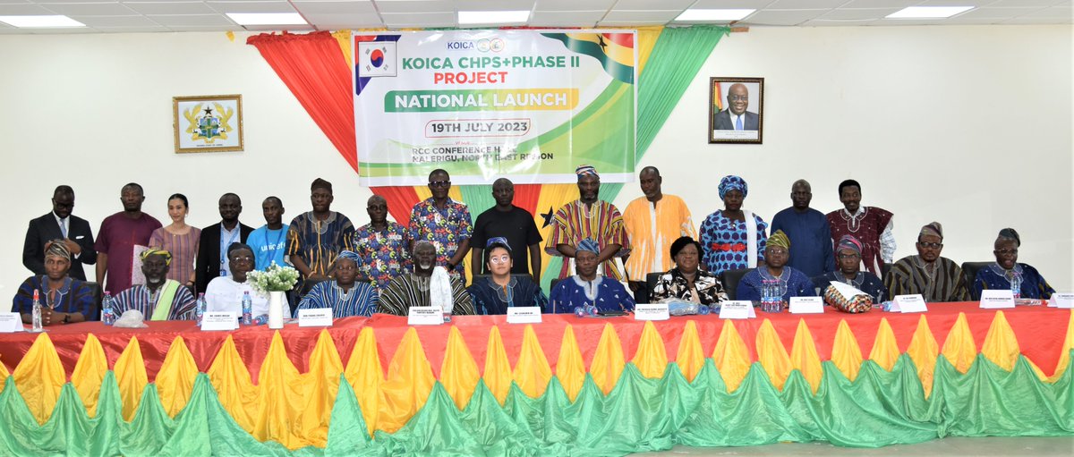 UNICEFGhana's tweet photo. Yesterday the CHPS+ Phase II was launched in the North East Region 🇬🇭. This project will strengthen community involvement &amp; health system by improving maternal &amp; child health services. UNICEF will provide technical &amp; logistics support to @koicagh &amp; @_GHSofficial on this project. https://t.co/JquXarSUSM