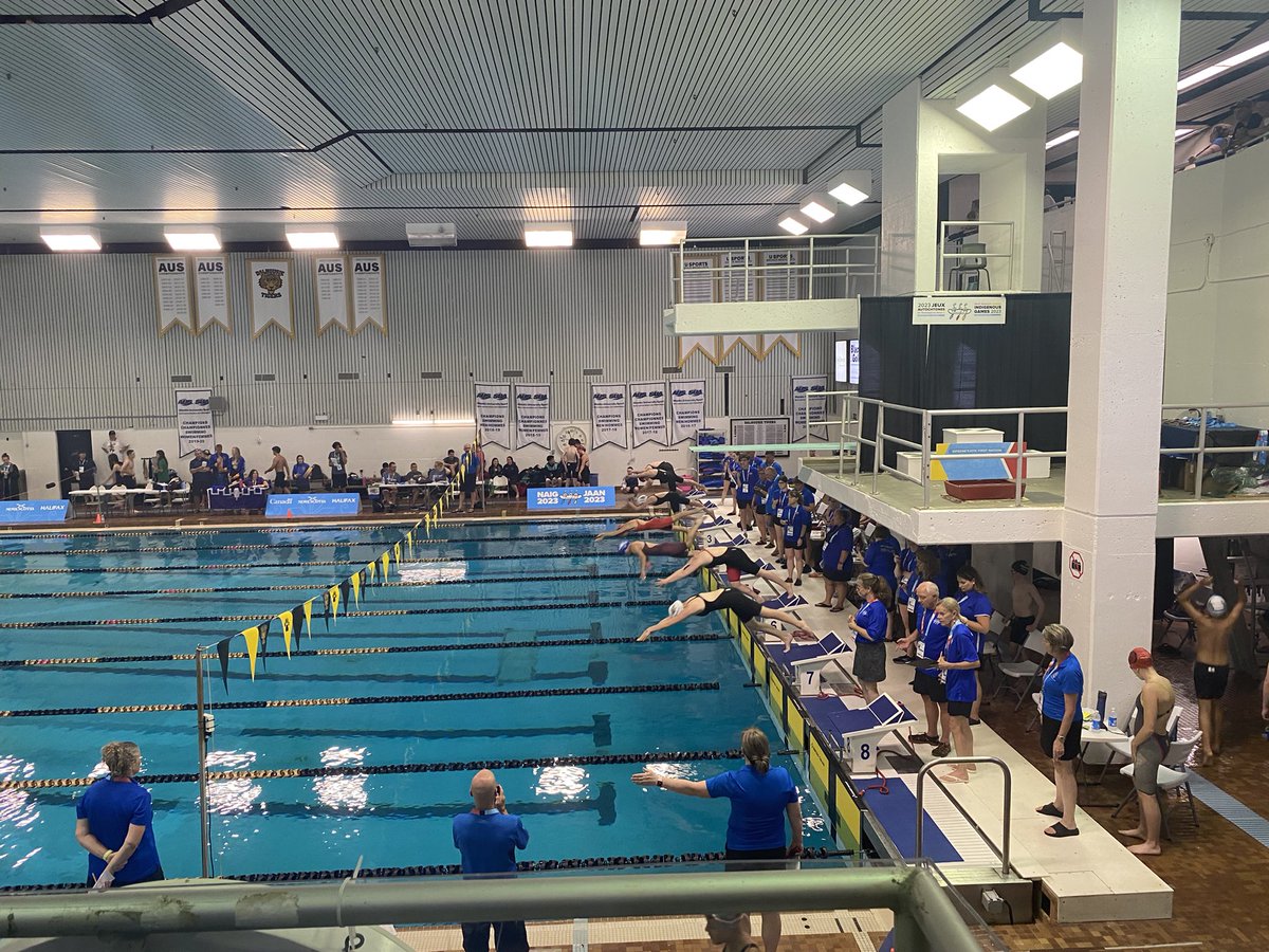 Looking forward to Day2 swimming action at the NAIG2023 competition at Dalplex! Wishing all
Swimmers Fast Times! #NAIG2023 <a href="/SwimmingCanada/">Swimming Canada / Natation Canada</a> <a href="/SwimNovaScotia/">Swim Nova Scotia</a> <a href="/SwimOntario/">Swim Ontario</a>