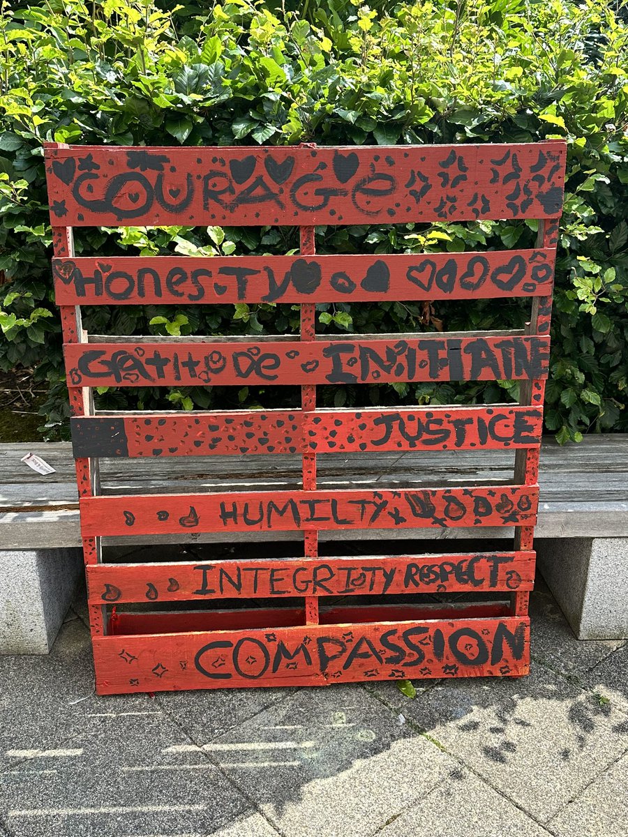 TheEPCollege's tweet photo. Year 8 have finished their creations! This one displays our moral virtues! #BeMore #ExperienceWeek https://t.co/1HeTPh0wAK