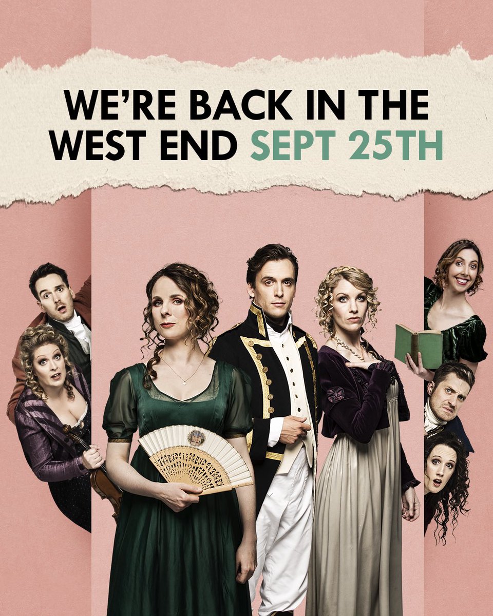 Austentatious is coming back to the Arts Theatre! We’re delighted to welcome @austenimpro back every Monday night at 7:30pm from September 25th until Christmas! Tickets on sale now. artstheatrewestend.co.uk/events/austent…