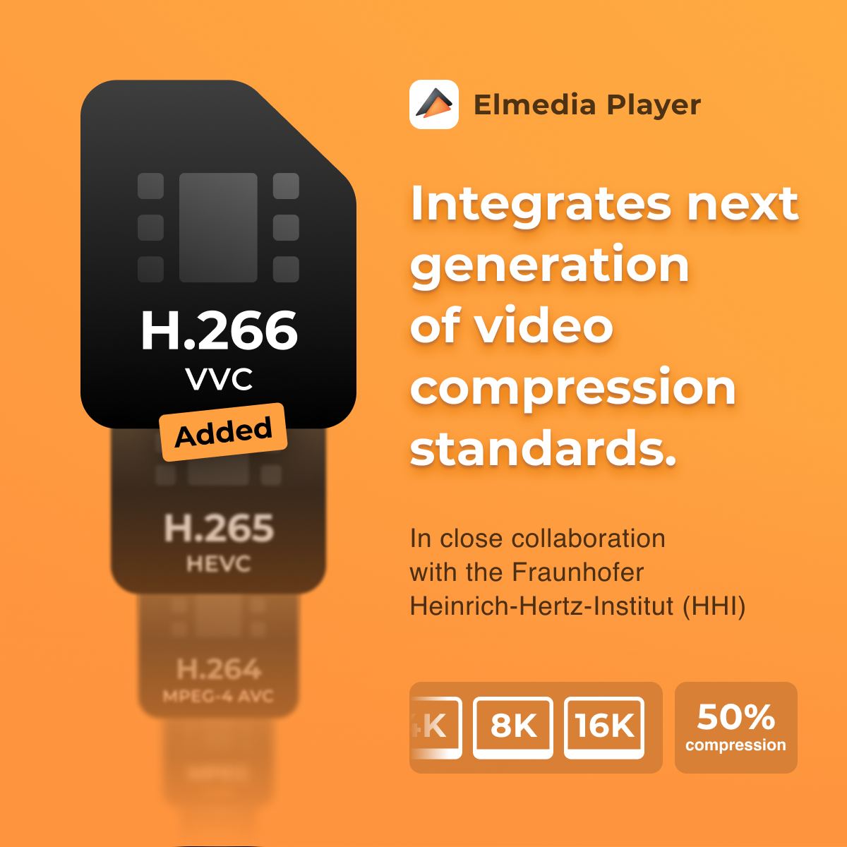 Elmedia Player, in close collaboration with the Fraunhofer Heinrich-Hertz-Institut (HHI), has introduced support for the innovative H.266/VVC codec in its latest update. Curious? 

Check it out  👉 elmedia-video-player.com