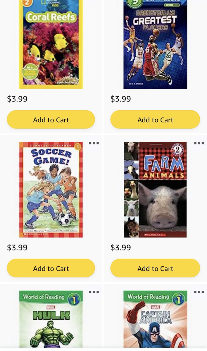 mrswkdg's tweet photo. @SherylCrow @Adopt_classroom Thanks so much for the support!

🍏 I’m a kindergarten teacher from Michigan.

📕 I’m trying to get some books on high interest topics for my classroom 🏀 🐄 🚗 🦸🏼‍♀️ 🐠 

💰 Lots of books under $4

https://t.co/bdTkCSPmqi https://t.co/7Z7Eq9Eivk