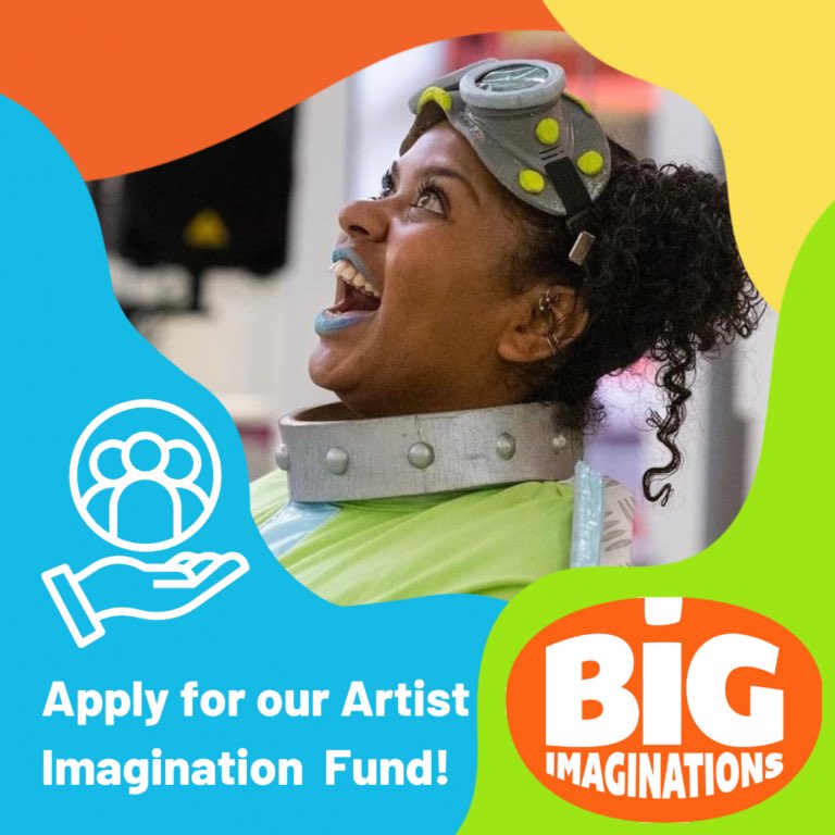 ⭐️BIG NEWS⭐️

The Big Imaginations Artist Imagination Fund is now open for applications from artists and companies who are creating work for children and families. 

Find out more about this super exciting opportunity here bigimaginations.co.uk/artist-hub/sup…