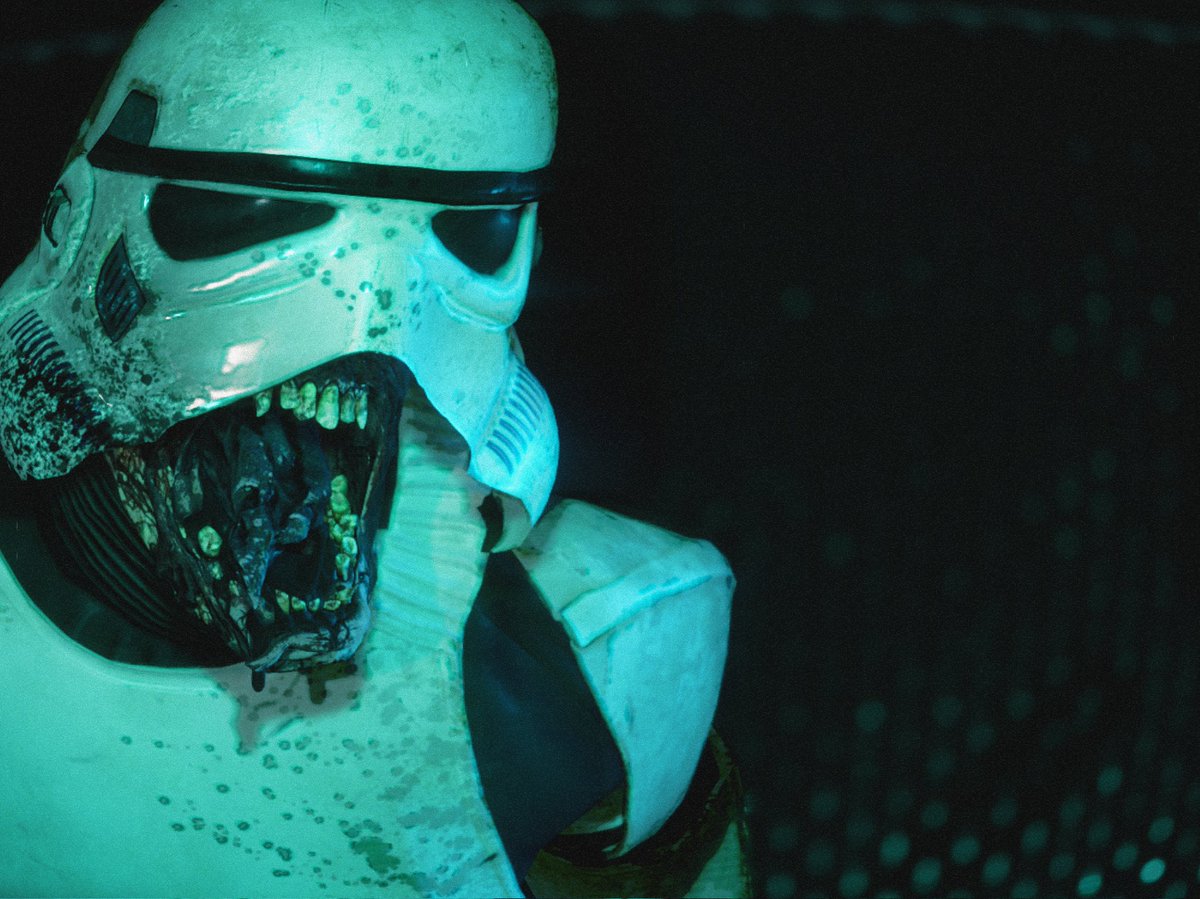 synful23's tweet photo. Still so happy with how some of the stormtroopers look in my Project Blackwing horror game. 

Such a shame I can never officially release this game, but I can still show off stuff like this for the time being 😍

#starwars #projectblackwing #horrordev #horrorgame #virus https://t.co/9VdmtY603A
