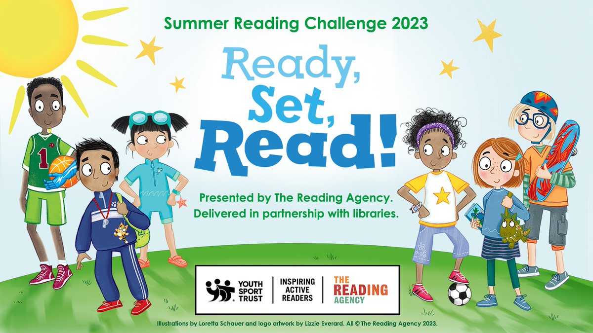 Don't forget that there is still time to get involved with the Summer Reading Challenge for 2023!

This year's theme is Ready, Set, Read!

Visit your local library to find out more and sign up!

summerreadingchallenge.org.uk