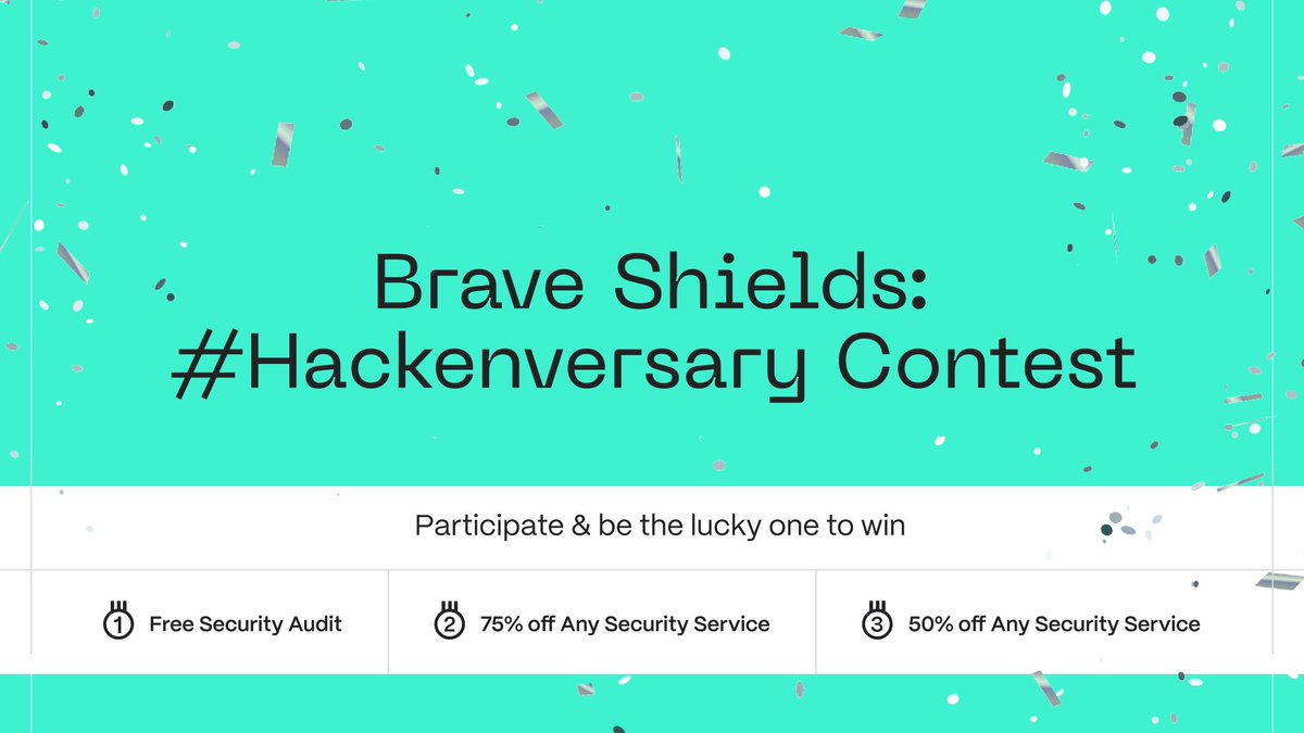 🎉 Join the #Hackenversary Contest! Celebrate our upcoming 6th birthday with us and win top-notch security services! Follow @hackenclub & leave a '🛡️' comment from your project's official account to participate 👇 We'll choose winners based on the most-liked comments