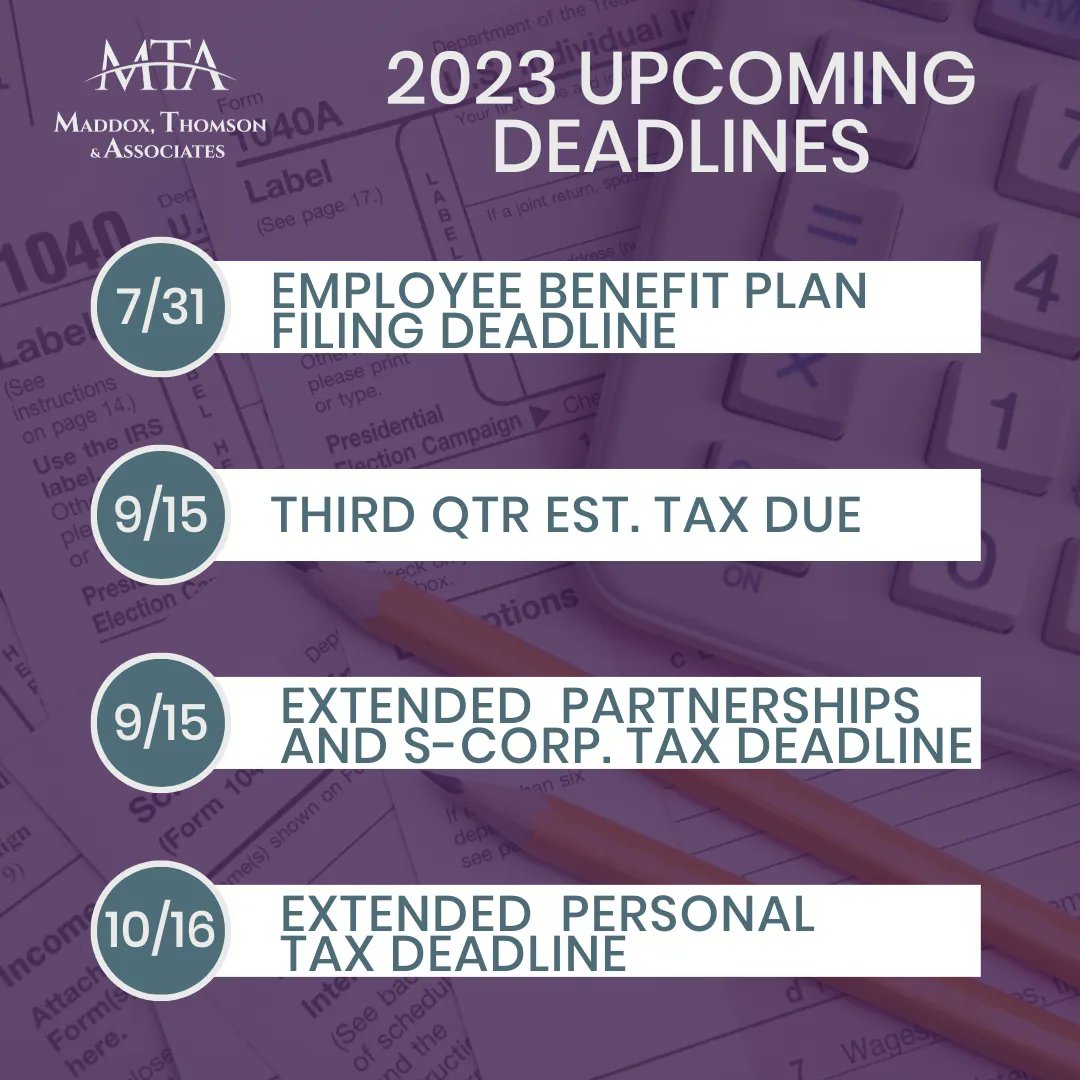 Did you schedule an extension for your #businesstaxes or #personaltaxes? The extension deadlines for your 2022 taxes are swiftly approaching. 
#mta #taxes #taxdeadline #cpa #accounting #taxoffice #accountingoffice #accountant #taxpreparation #taxprep #2022taxes #personaltax