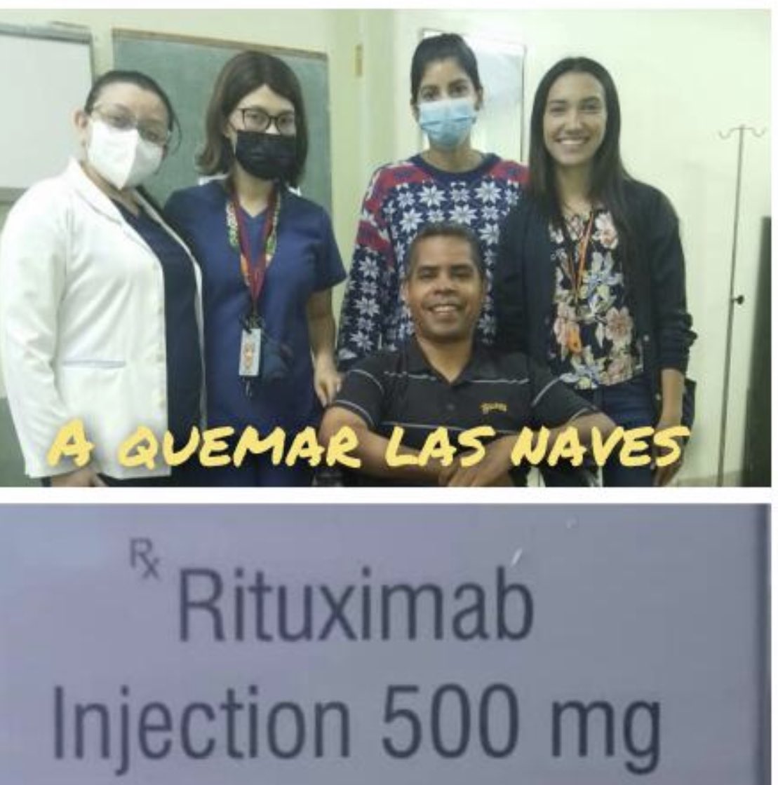 Carlos Villanueva es de esos compañeros que uno no olvida.

Nos cruzamos en RCTV y Televen. Es un gran camarógrafo, pero es mucho mejor como persona.

Necesita ubicar urgente el medicamento, RITUXIMAB.

Agradezco profundamente el RT.

Teléfono: 04141693254

Para donaciones: