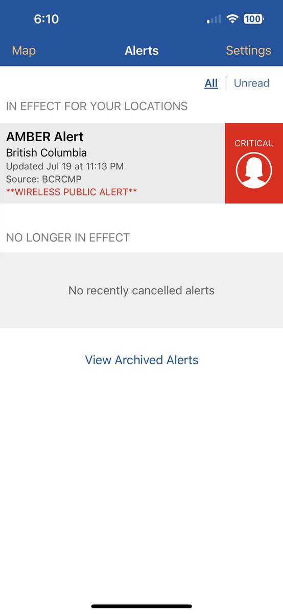We are not at all impressed that a “ NO LONGER IN EFFECT” message would be sent out by ALERTABLE app at 11.15 pm last night. Woke the whole house with all the cell phones going off. If it’s not an “ emergency “ please save this info till the morning. Ongoing will  turn off phones