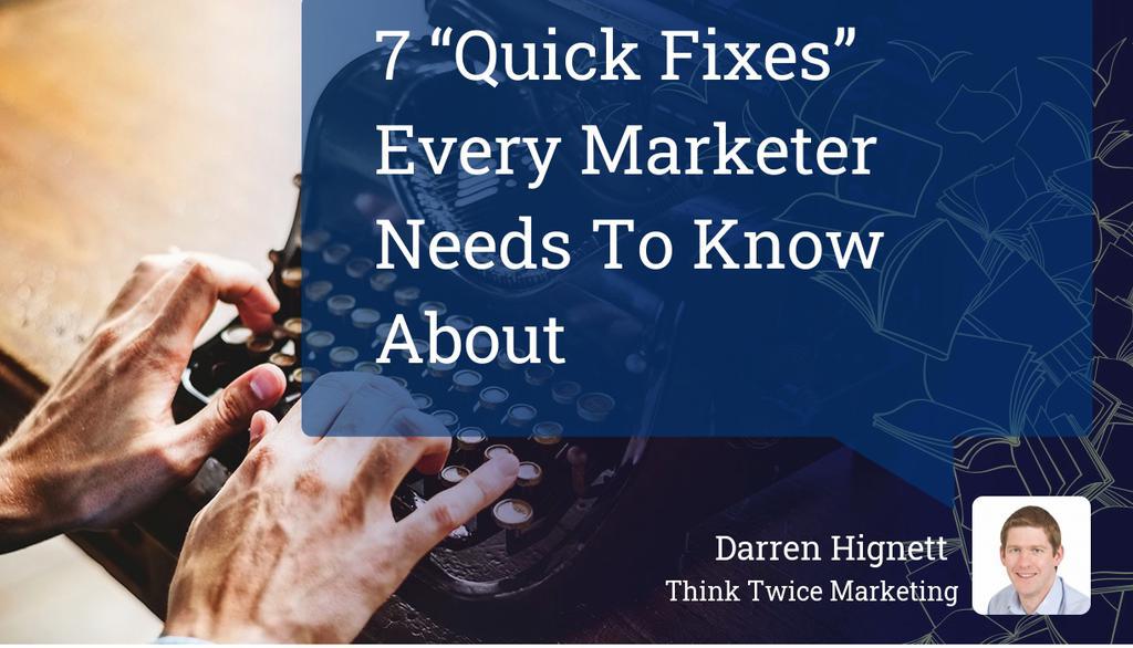 These seven tactics can bring even the most sluggish marketing problem to life.

Read the full article: 7 “Quick Fixes” Every Marketer Needs To Know About
▸ lttr.ai/21Je

#marketingtips #marketing #AdvertisingAndMarketing #businessgrowth #BusinessGrowthStrategy