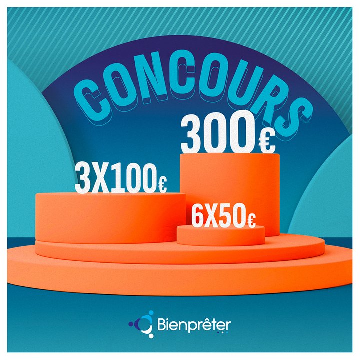 bienpreter's tweet image. [#CONCOURS] 900€ de crédit pour 10 gagnants ! 🚀
Tentez de gagner des cartes-cadeaux pour investir sur notre plateforme ! 💵

Pour participer c'est simple : 
1️⃣ RT + ❤️ ce tweet.
2️⃣ Follow @bienpreter 

🍀 Tirage au sort le 17/08 à 17h.