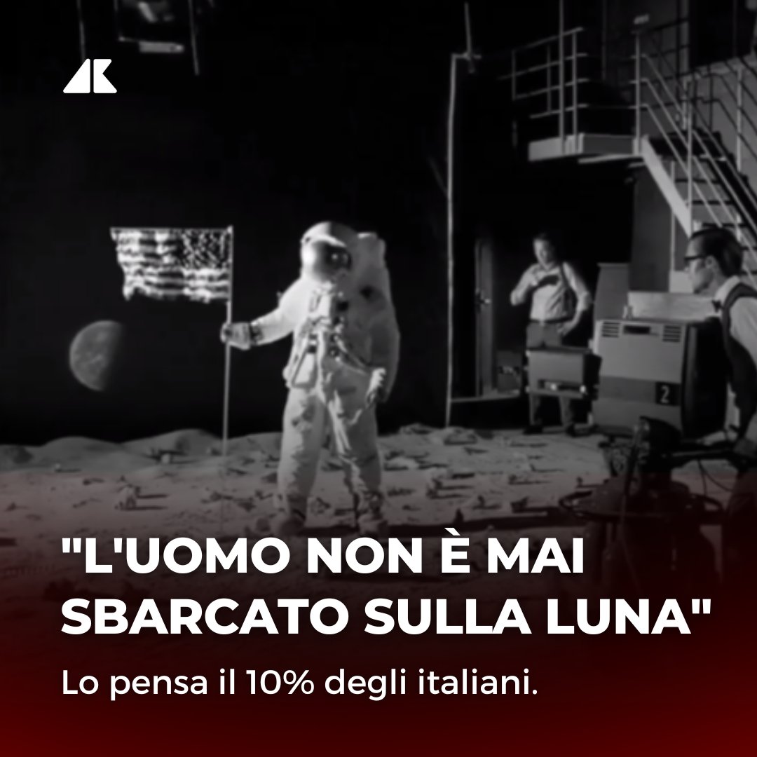 Adnkronos's tweet photo. "L'irrazionale ha infiltrato il tessuto sociale. Per il 5,9% degli italiani il covid non esiste, il 5,8% è convinto che la terra sia piatta ed il 10% che l'uomo non sia mai sbarcato sulla luna". 

📊 Dal 55° Rapporto Censis sulla situazione sociale del Paese. https://t.co/TsNn1ykpZH