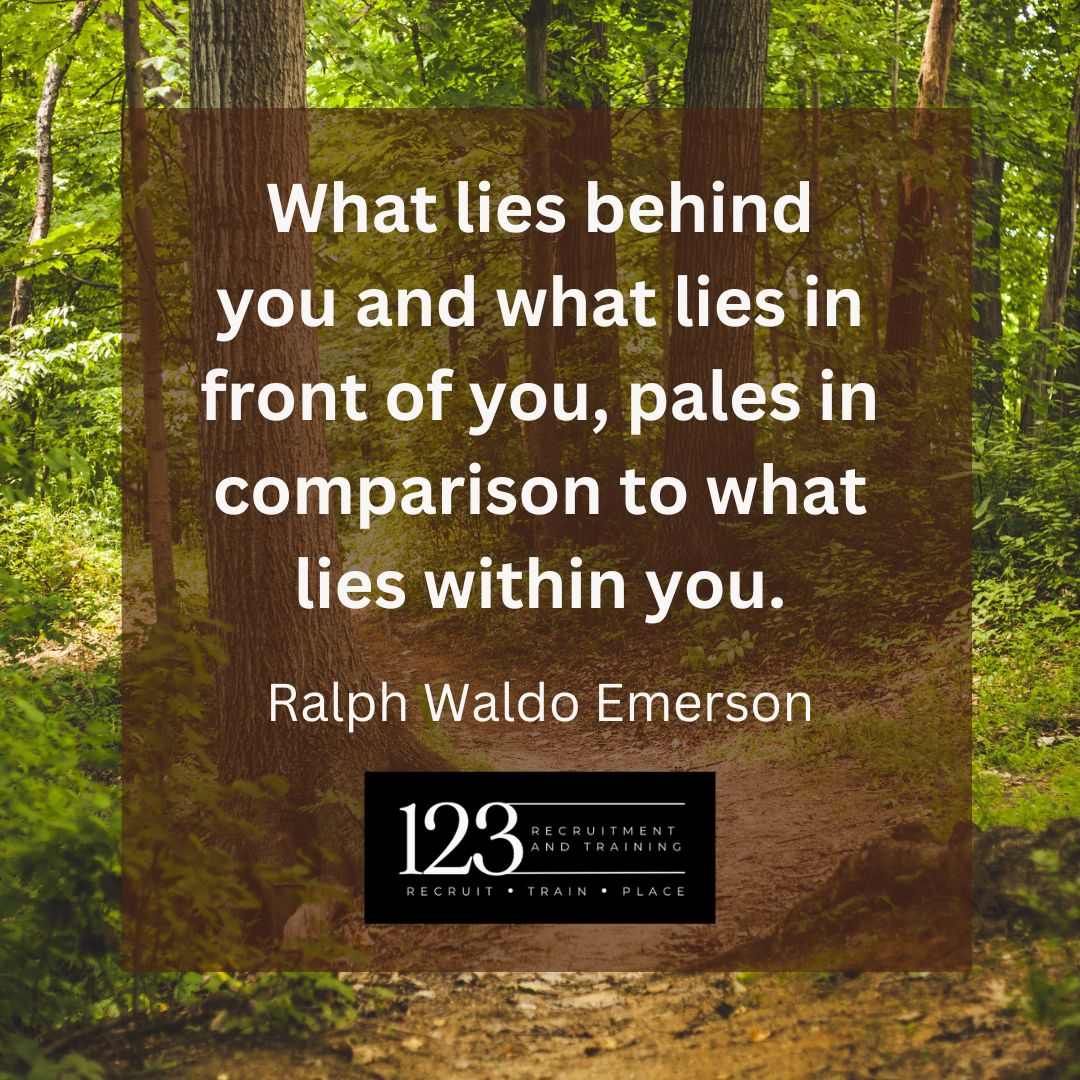 You are stronger than you know.

#path #WhatLiesWithin #motivation #RalphWaldoEmerson #123Recruitment