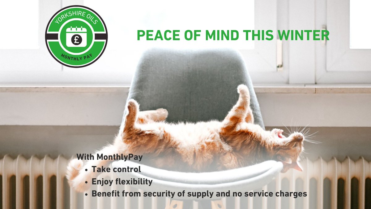 yorkshireoils's tweet photo. Have you considered budgeting now for your winter fuel?

MonthlyPay is a convenient, flexible way to budget for your home heating bills by spreading costs across the year.

It's easy too - just create an account via GoCardless

https://t.co/xskUVxCFyy

#homeheating #paymentplan https://t.co/7NYUwKHY3A