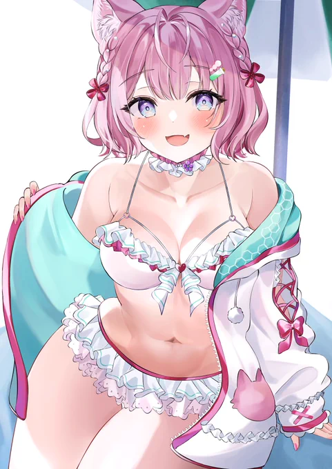 『水着似合ってるかな…?』  #こよりすけっち #博衣こより