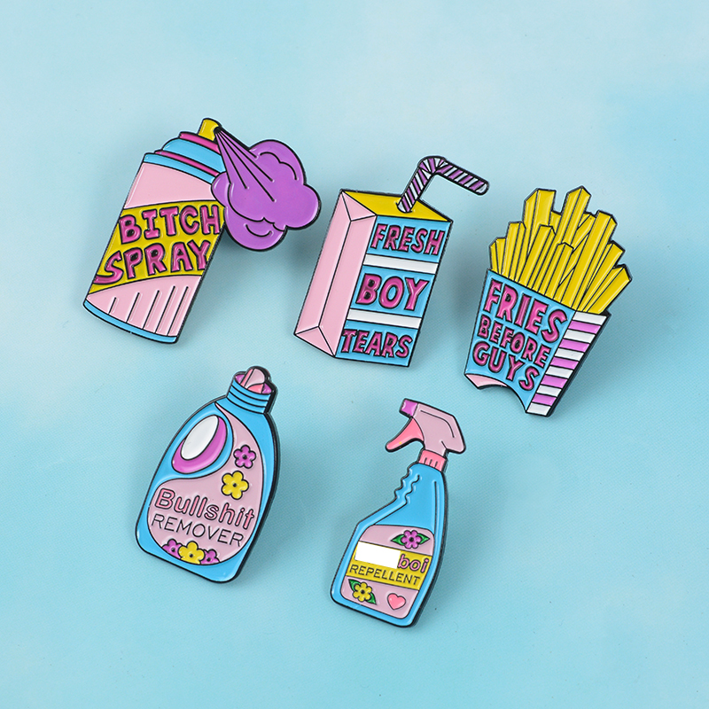 PosterJet_'s tweet image. Cleaning Enamel Pin Funny Cartoon Pin Hard Enamel Pin Perfect Pin Gift Bitch Spray Pin Bullshit Remover Boy Alert Pin for Backpack buff.ly/43ePQiL #kawaiipin #btspin #pokemonpin #cuteenamelpin #funnypin #hardenamelpins #pinsforbackpack #fuckboy #fuckboypin #feminism