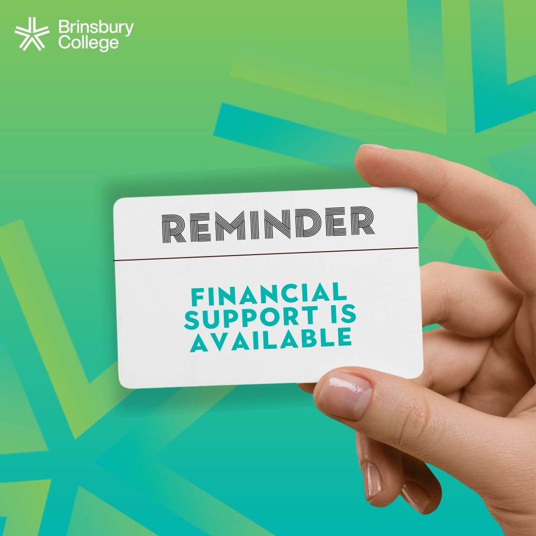 We believe that financial constraints should never prevent a student from studying and so we'll work with you to find out what support you may be entitled to and help you to access any funding available. 💭👍📑 To find out more visit: orlo.uk/n0bYW #MadeAtBrinsbury