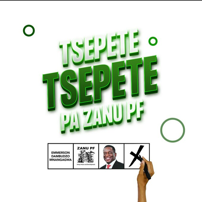 PaidamoyoMutsv1's tweet photo. Why not vote for Prsident Mnangagwa and ZANU PF?
TsepeteTsepete pamasvingo ipapo!
#EDhasMostVotes https://t.co/3AnJzM5CUI