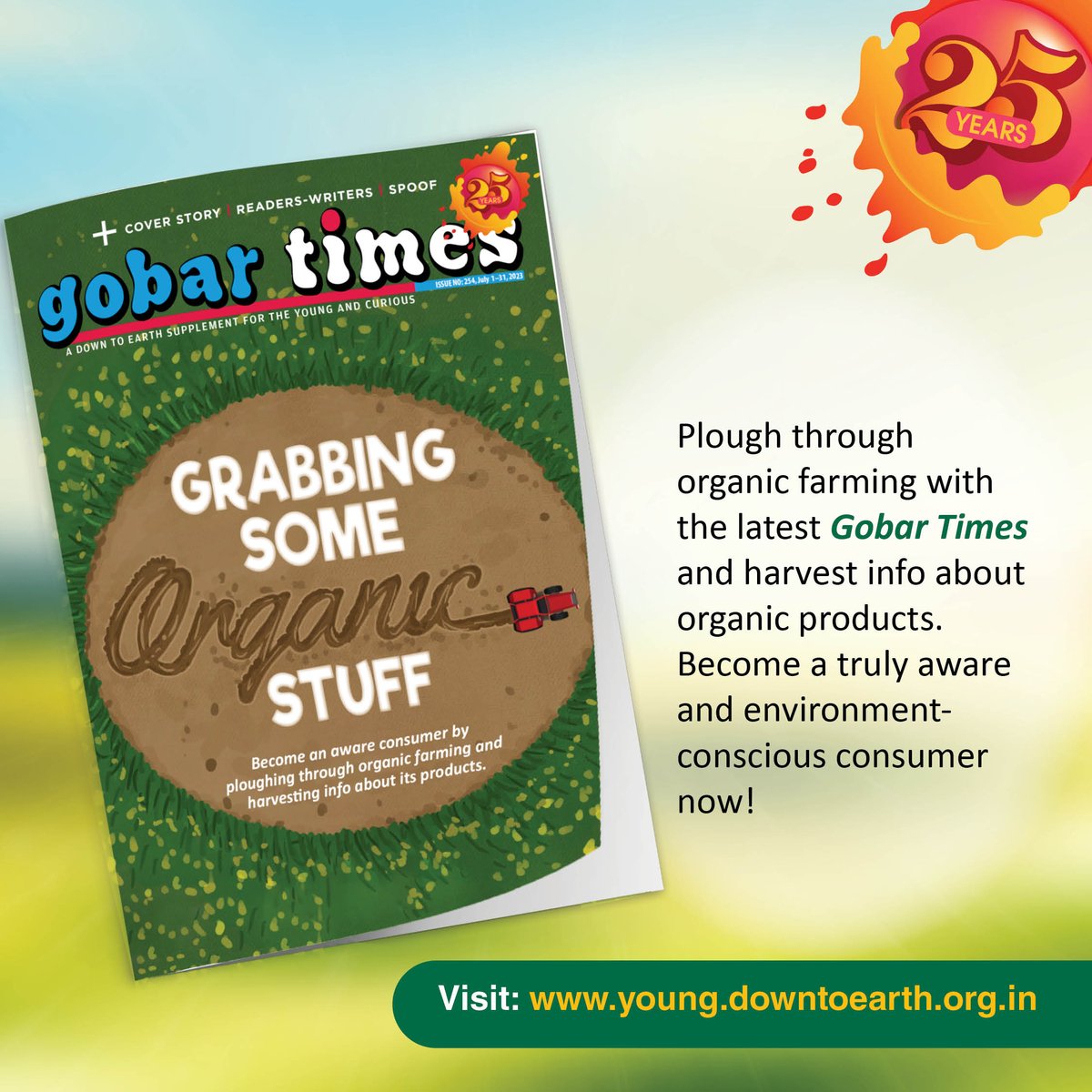 CSEINDIA's tweet photo. What do packets of 'fresh' juice, 'pure' ghee, and ‘original’ oil really mean? Become a truly aware and environment-conscious customer!
Learn to identify the truly 'organic' food through our latest edition of #GobarTimes available here⬇️
https://t.co/gIm6TDaR7H https://t.co/1HwS9kPfgg
