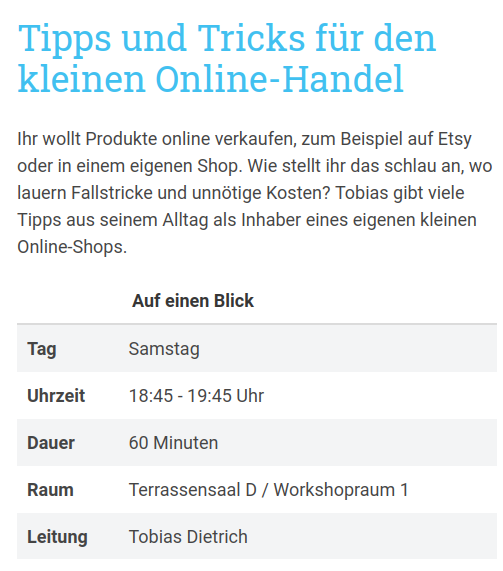 riesenmikroben's tweet photo. Am 02.09. werde ich auf der @connichi jede Menge Praxistipps geben, wie man einen kleinen Online-Handel auch ohne großes Budget führen kann. Kommt vorbei! https://t.co/iBS19ptlLv