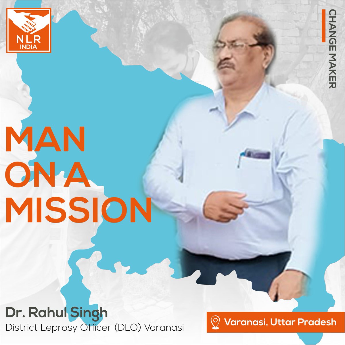NLRIF_'s tweet photo. Dr. Rahul Singh, District Leprosy Officer (DLO), Varanasi has been working for the past 15 years with a mission to eradicate leprosy from India by early case detection and treatment of patients.
#ZeroLeprosy #untilNoLeprosyRemains #ZeroTransmission #ZeroDisability https://t.co/n5852i1474