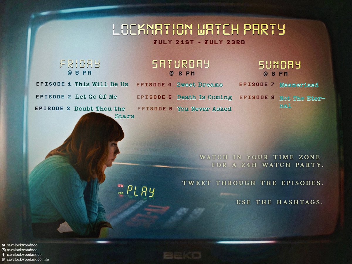 savelockwoodnco's tweet photo. ⚔️ Attention LockNation ⚔️
Time for another watch party 📺 

Make sure to watch Lockwood &amp; Co. in your own time zone for a 24h watch party. Don’t forget to use the hashtags! More details below 👇 

• design by: @lockwoody_ 

#SaveLockwoodandCo #SightListeningTouch https://t.co/7YucLwdEdQ