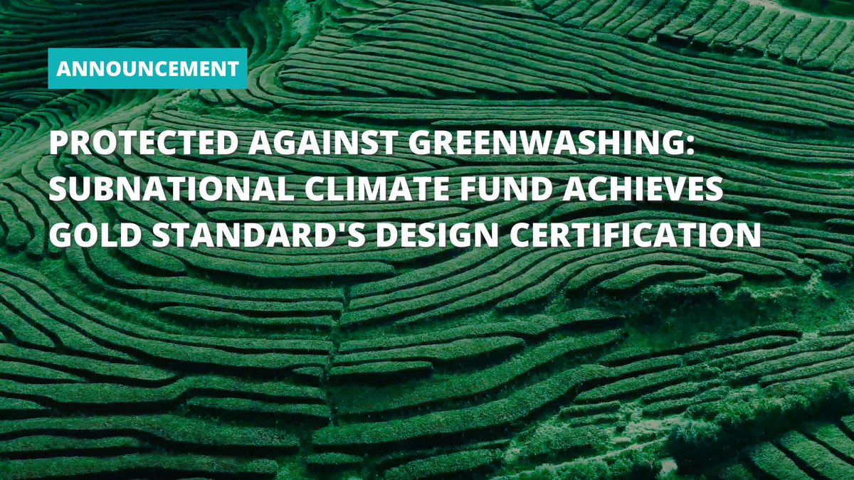 1/8 🧵Exciting news! The <a href="/SCFInitiative/">The Subnational Climate Fund</a> has become the first-ever fund to achieve Design Certification under our Gold Standard for the Global Goals. This is a significant milestone in our mission to ensure impactful and transparent investments in sustainability.🌍