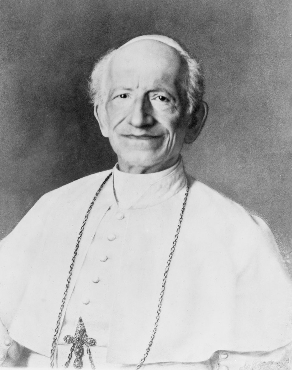 HarrisonGarlic1's tweet image. Today is the 120th anniversary of the death of Pope Leo XIII.

A defender of authentic freedom and Catholic political thought, Pope Leo XIII condemned the errors of liberalism and launched modern Catholic social teaching. 

Here are some great quotes ⬇️
