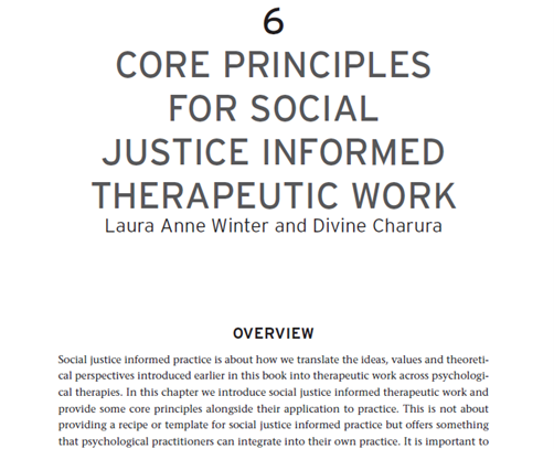 LauraAnneWinter's tweet photo. Another of the proofs reviewed for the Handbook of Social Justice in Psychological Therapies. I loved writing this chapter with Divine, and I look forward to hearing what people think of it when the book is out https://t.co/ZqbKOGGiyx https://t.co/O7dAOzrLIB