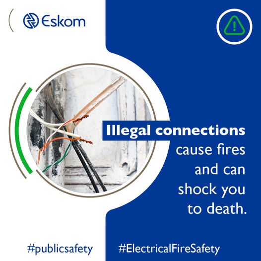 GCISSedibeng's tweet photo. Illegal connections have caused many fires due to unsafe wiring.
#PublicSafety #ElectricalFireSafety https://t.co/DhmbQlze6N