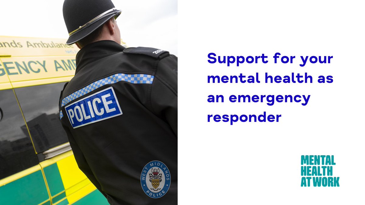 Working in the emergency services can be tough. 

The Mental Health at Work team have created a new toolkit for emergency responders, with links to places you can get information and support after Blue Light Together closes on Monday.

👉 bit.ly/3PUTrPW