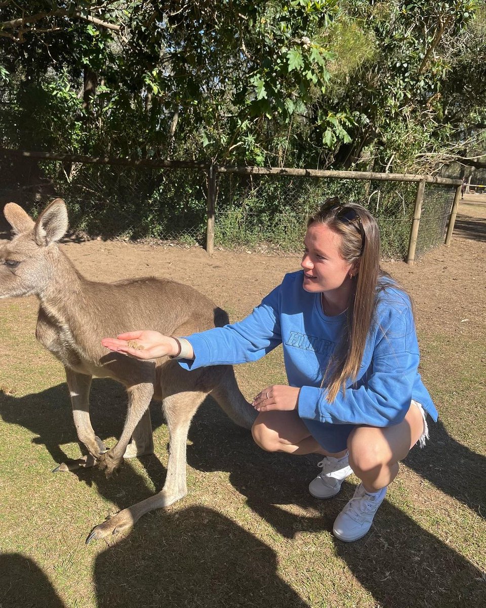 Heather Payne being shunned by a kangaroo #IRL