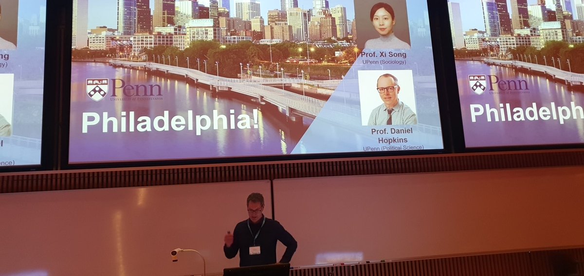 TahaYasseri's tweet photo. Philadelphia is the host for @IC2S2 next year, just announced @duncanjwatts! Very exciting! #ic2s2 https://t.co/fszaCclHyZ