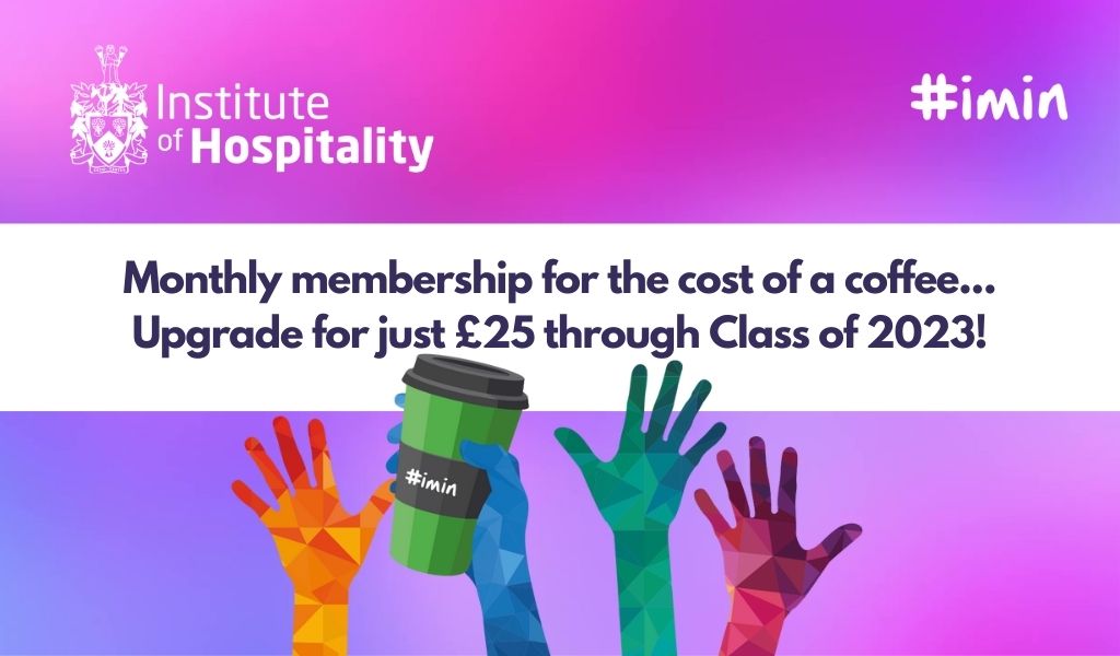 IoH_Online's tweet photo. Students! Graduating in 2023 and are looking to kickstart your hospitality career? Become a graduate member of the IoH for just £25. That's the equivalent to buying a cup of coffee every month! https://t.co/hXURj7HKnh
#Classof2023 #IoHGraduates #GraduateMembership #IoH #imin https://t.co/oUev284ie7