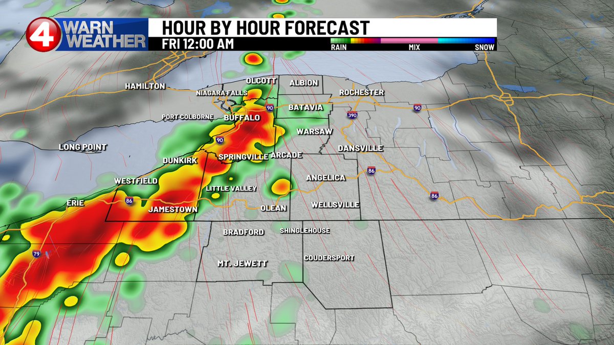 mikecejka4's tweet photo. THINGS GO SNAP CRACKLE POP OVERNIGHT. Latest timing on these potentially potent t'storms is midnight across the #NiagaraFrontier. A new projection comes in at 9:00 AM. I'll have it for you on @News4Buffalo WakeUp! on CW23, #WNY's only live, local news 7-10:00 AM.
#4WarnWeather https://t.co/QLI6AR7bjd