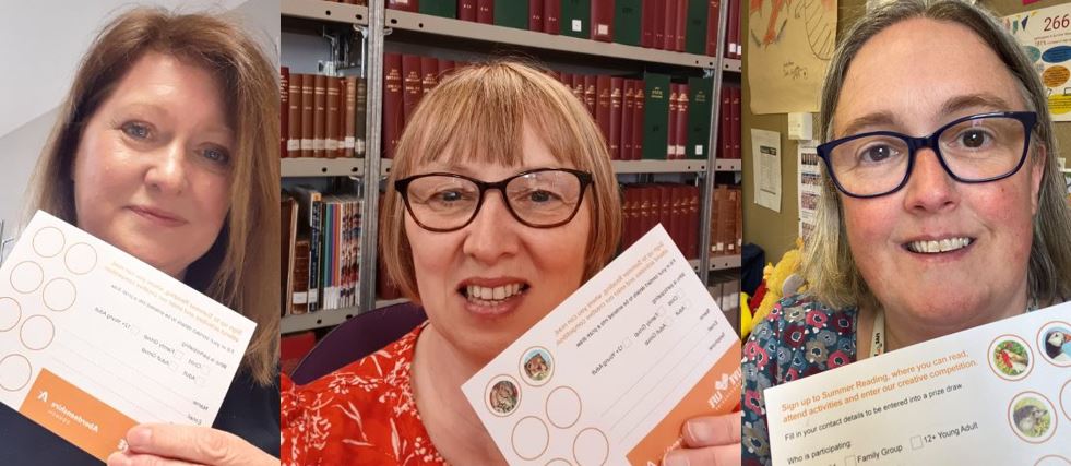 Have you signed up yet for the library Summer Reading 2023? Alison, Jane and Jackie our Support Librarians have! All ages can take part too. First prize in the prize draw is a Kindle Fire! So don't miss out, sign up today by going to tinyurl.com/4hzuka2n