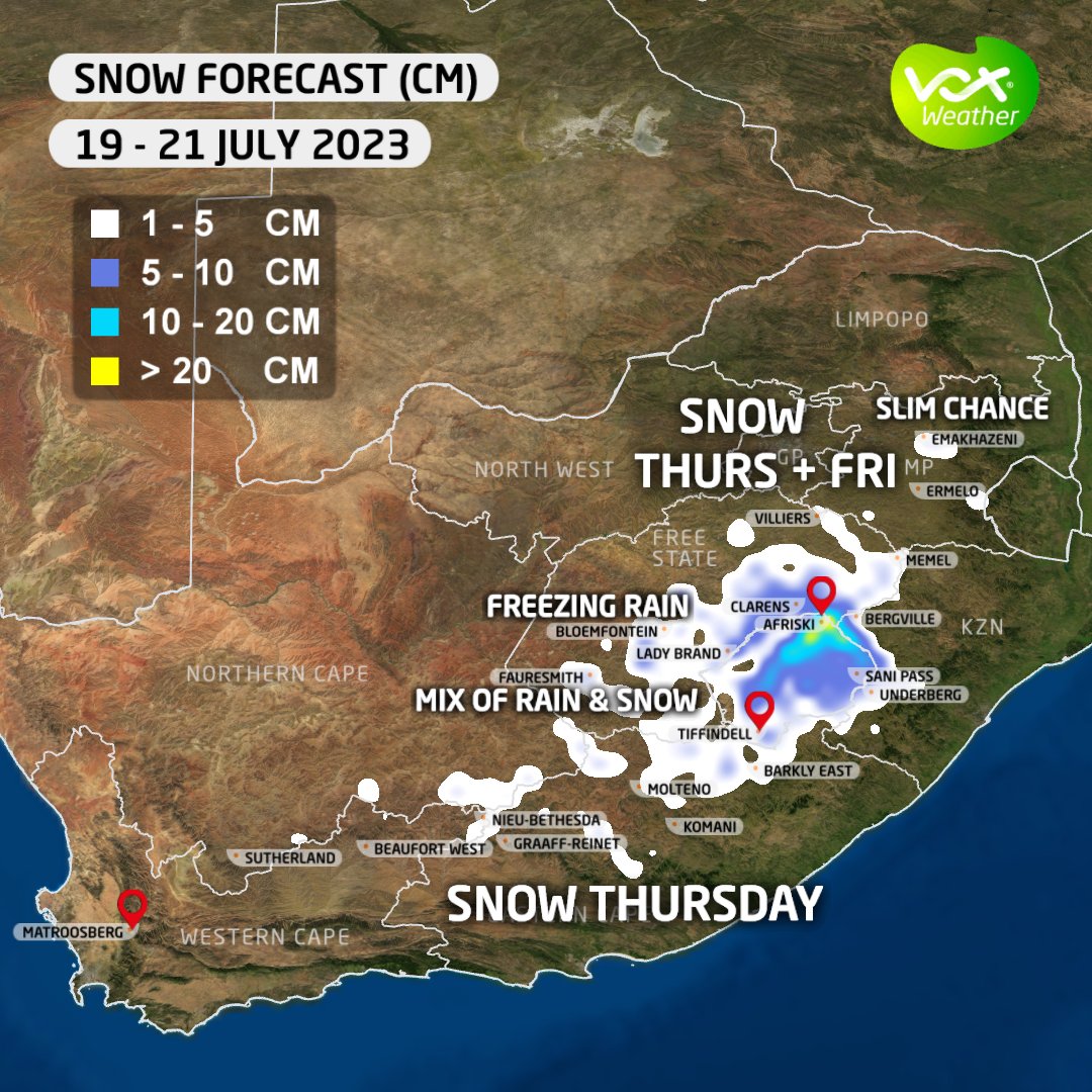 Vox Weather on Twitter " ️It’s SNOWING IN SOUTH AFRICA !! ️ 📷Picture