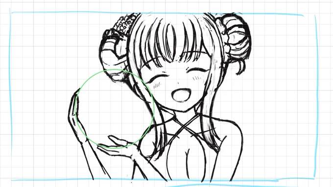 描き描き。 