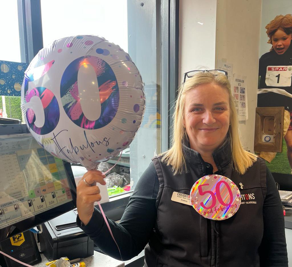 Happy 50th Birthday to Kathie at Creightons of Blacks Road. We hope you have a fantastic day!! 🎈
