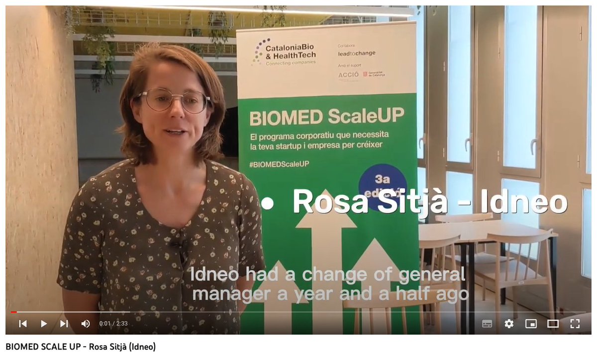 CataloniaHealth's tweet photo. 📢More on the experience of the #BIOMEDScaleUp participants, listen to them sharing what they learned from the programme ➡️ https://t.co/xY7MXKVyHF
#6monthsrewind #WeAreCataloniaBioHT https://t.co/gz2wx187Il